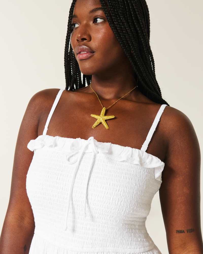trägerloses plissiertes maxikleid