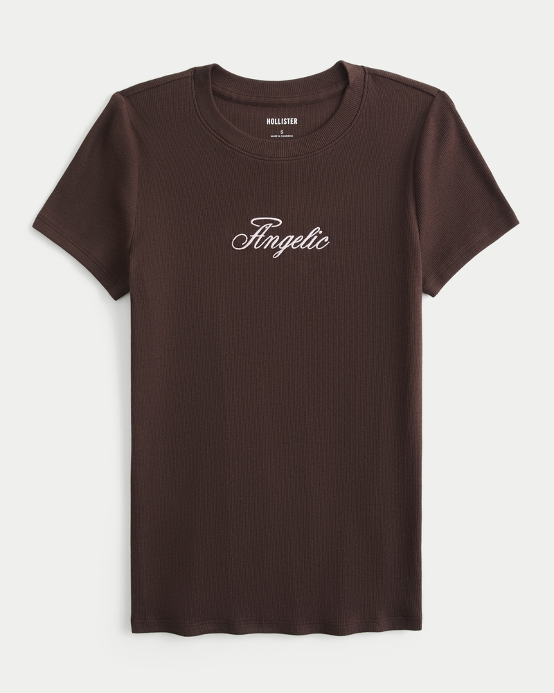 baby-t-shirt mit engelsmuster