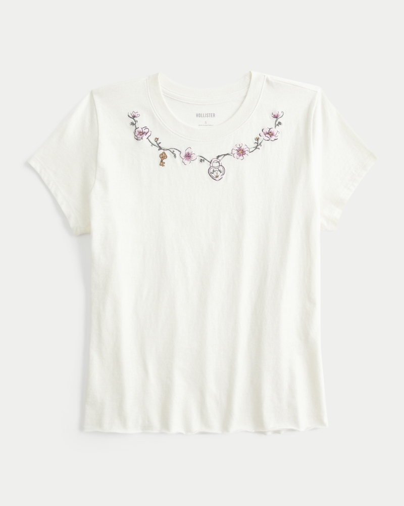 lässiges schmal geschnittenes t-shirt mit schmetterlingsprint