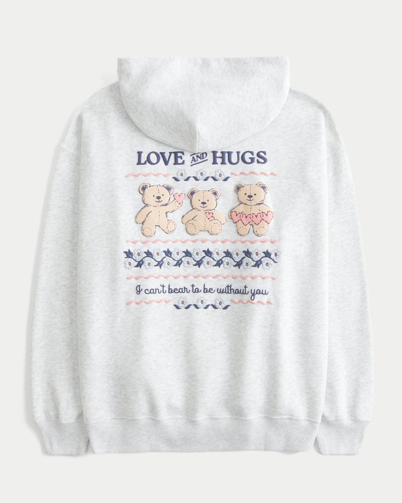 oversize-hoodie mit ostküstenmuster