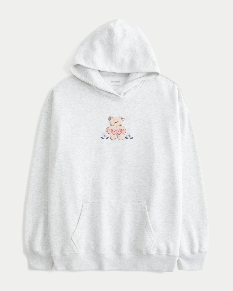 oversize-hoodie mit ostküstenmuster