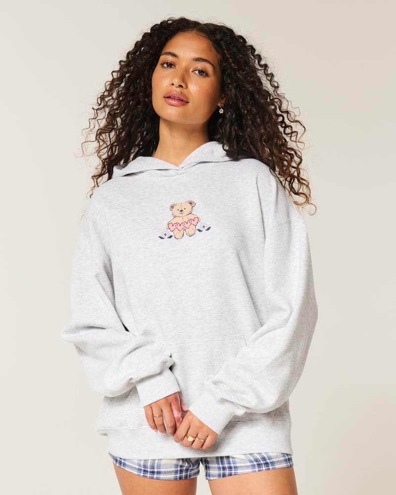 oversize-hoodie mit ostküstenmuster