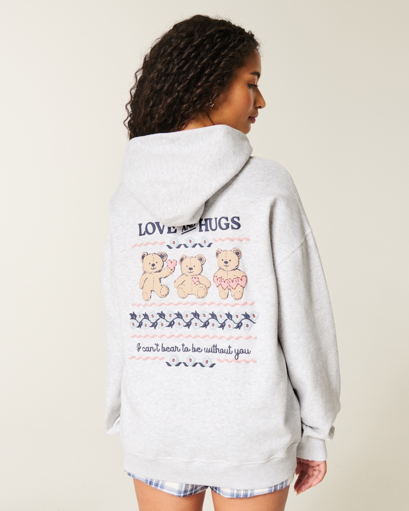 oversize-hoodie mit ostküstenmuster
