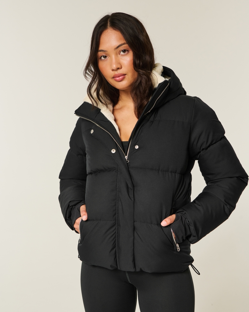 daunenjacke mit kunstpelzfutter für jedes wetter