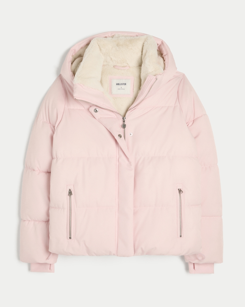 daunenjacke mit kunstpelzfutter für jedes wetter