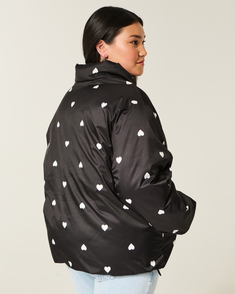 daunenjacke mit reißverschlussmuster
