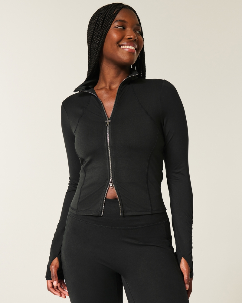 gilly hicks recharge active bow doppelreißverschlussjacke