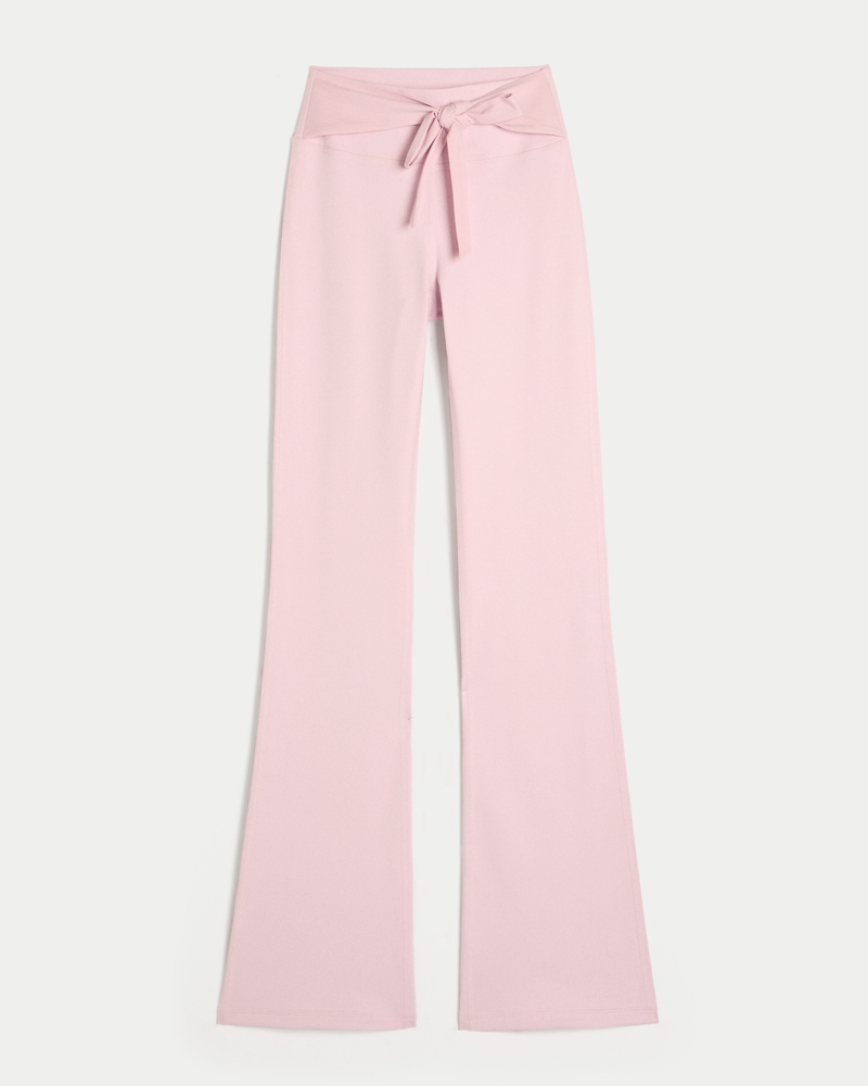 gilly hicks active recharge schnür-bootcut-leggings