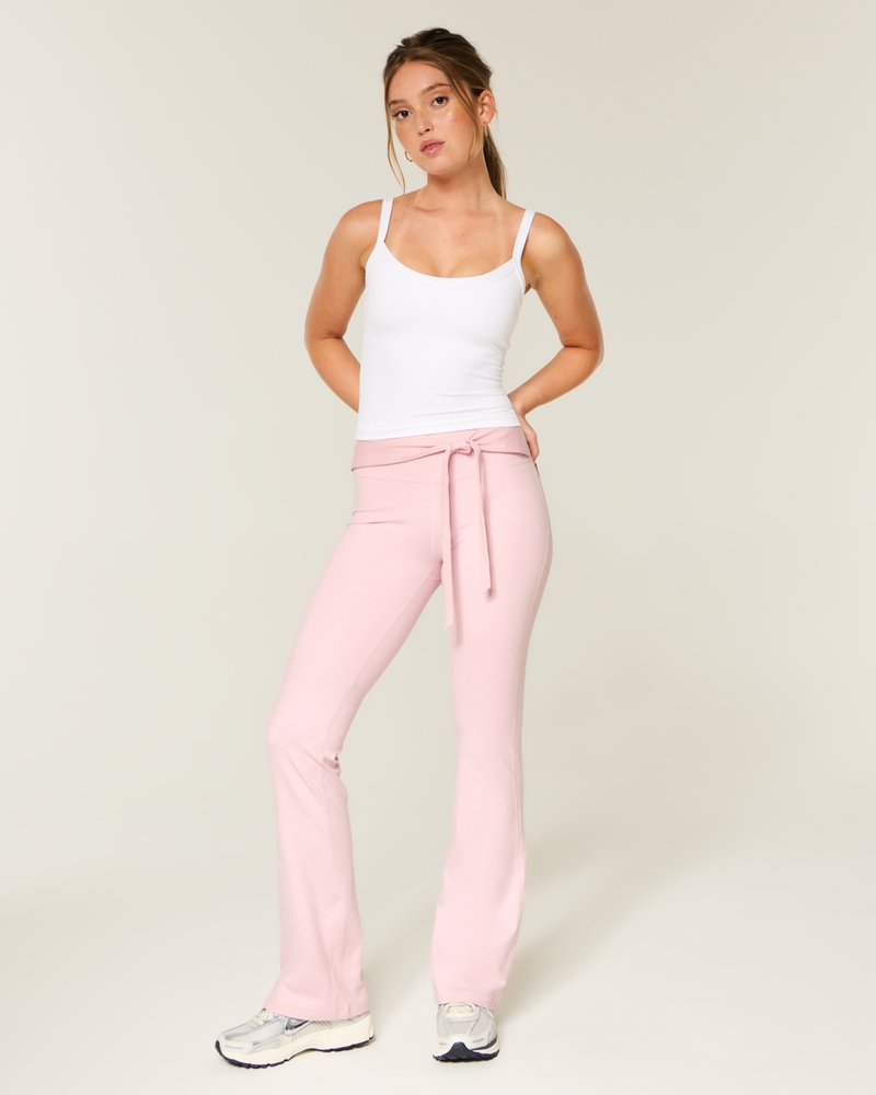 gilly hicks active recharge schnür-bootcut-leggings