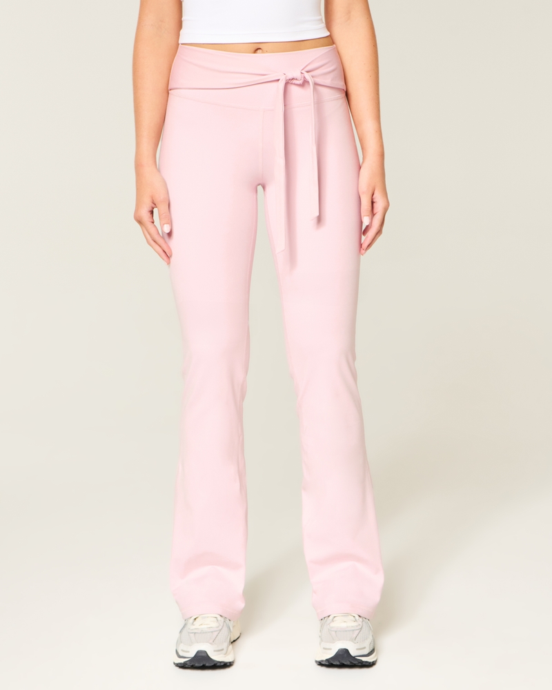 gilly hicks active recharge schnür-bootcut-leggings