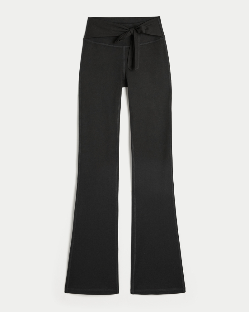 gilly hicks active recharge schnür-bootcut-leggings