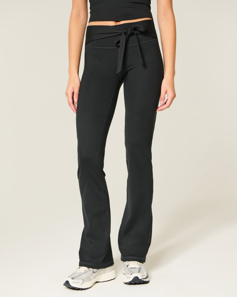 gilly hicks active recharge schnür-bootcut-leggings