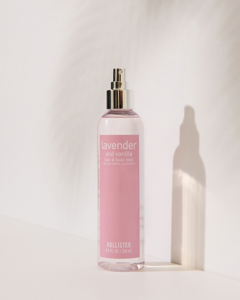 haar- und körperspray mit lavendel- und vanilleduft