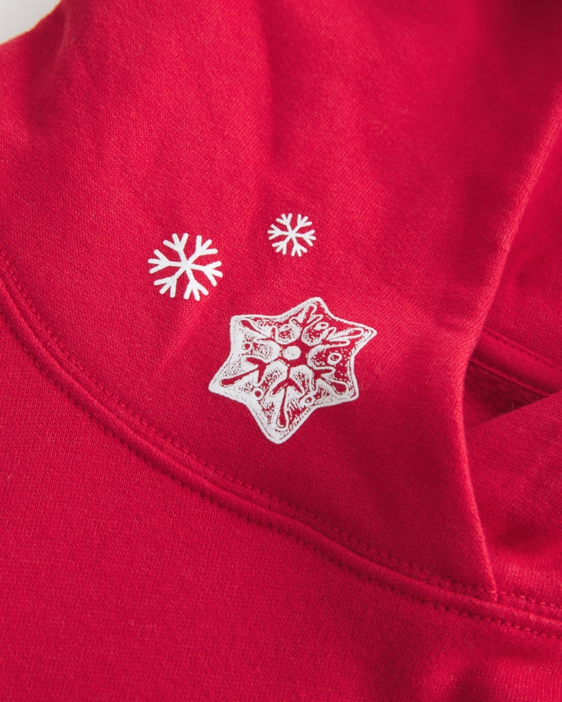 oversize-hoodie mit glitzerprint und bonbonmuster