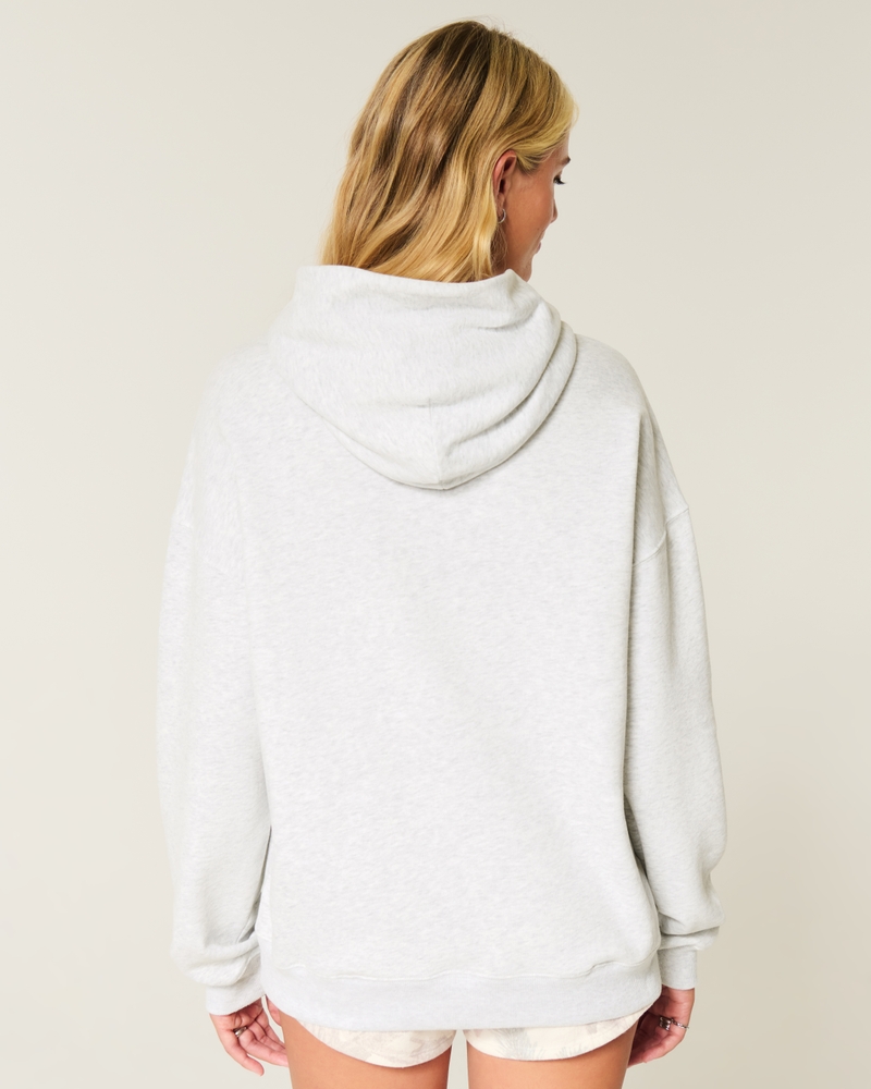 oversize-hoodie mit glitzerprint und bonbonmuster