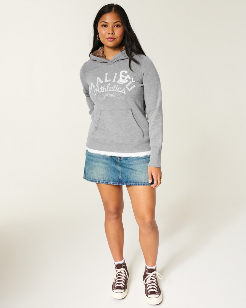 kapuzenpullover mit muster und futter aus kunstfell