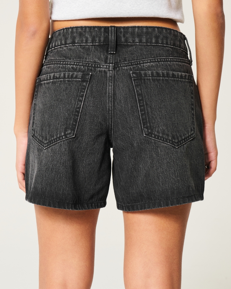 5-zoll 13 cm lange tief sitzende jeansshorts im bag-style mit mittlerer waschung