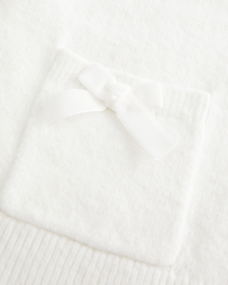hollister comfy cloud simple bow pocket cardigan
