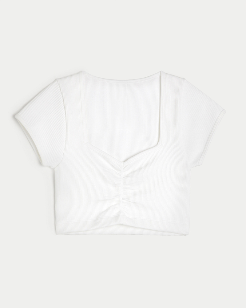gilly hicks rippen-nahtloses figurbetontes top