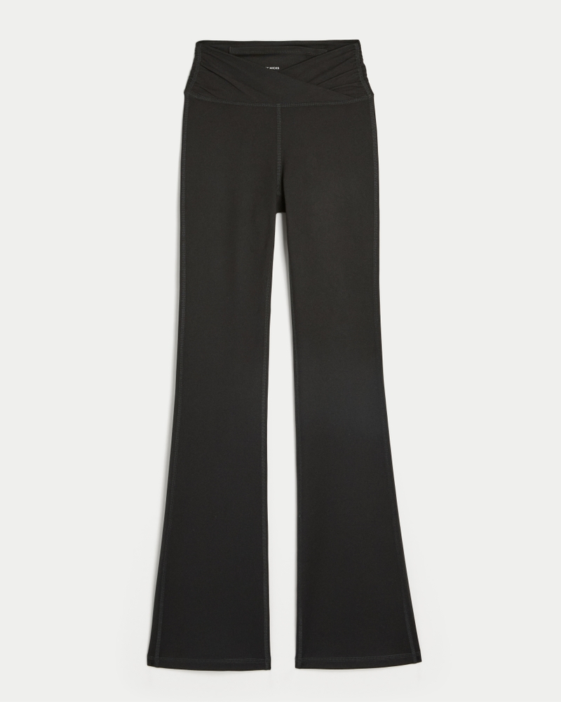 gilly hicks active recharge leggings mit wickelbund und stiefeletten