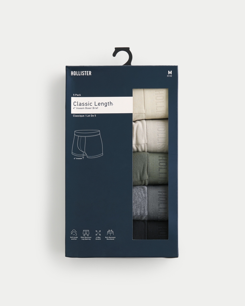 klassische boxershorts 5er-packung