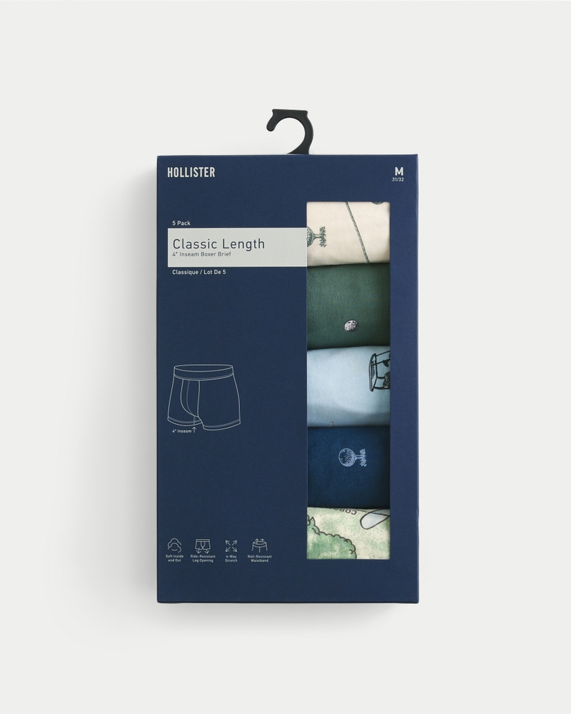 klassische boxershorts 5er-packung
