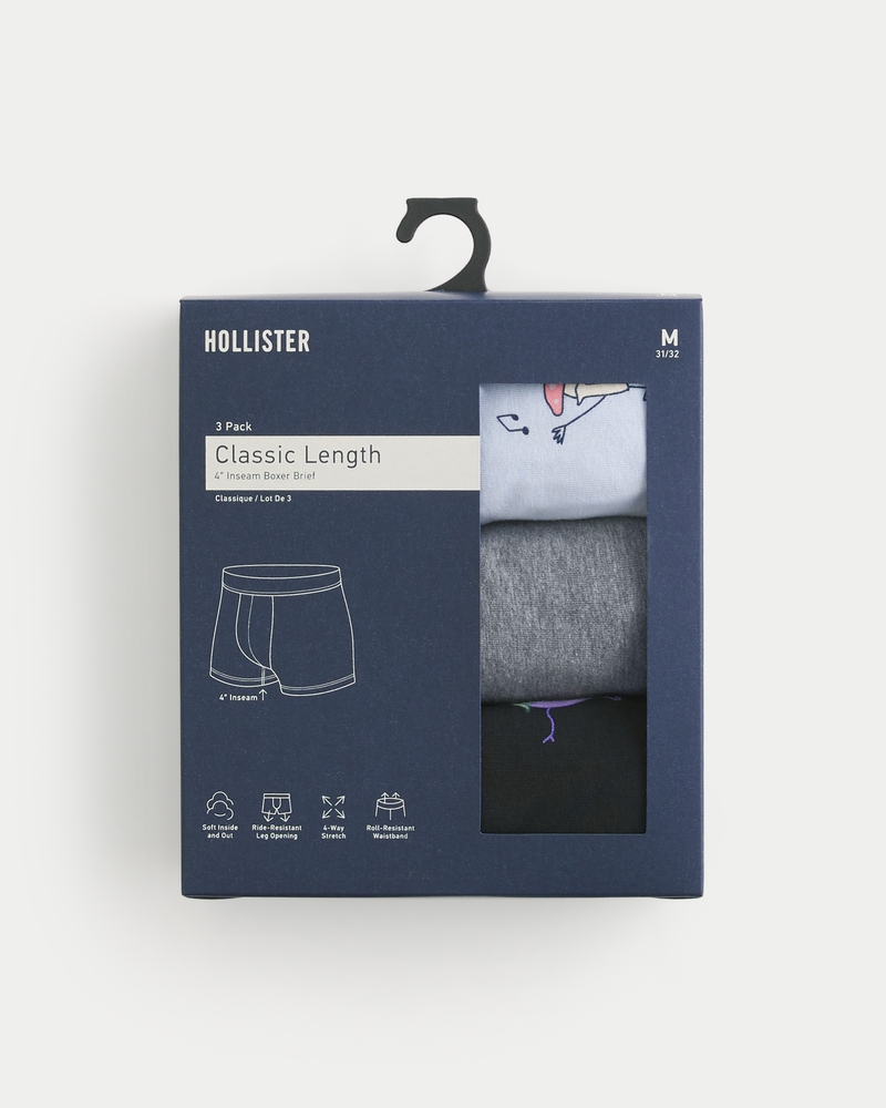 klassische boxershorts 3er-pack