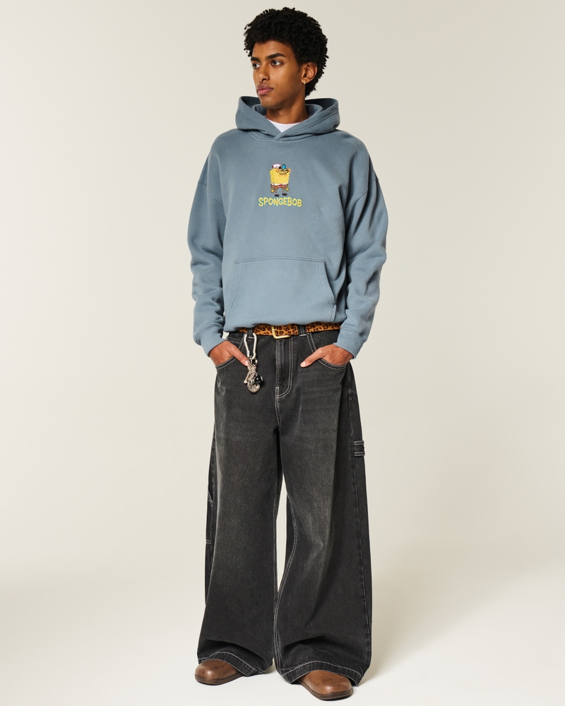 kelloggs sweatshirt mit zuckerchip-muster quadratischer passform und rundhalsausschnitt