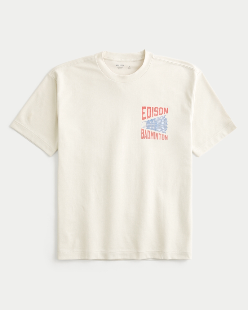 kühlendes t-shirt mit kastenförmigem tennis-wandmuster