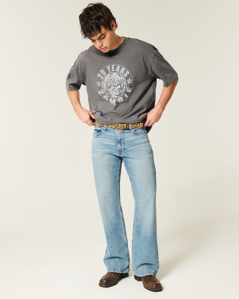 rob zombie t-shirt mit quadratischer passform und grafik