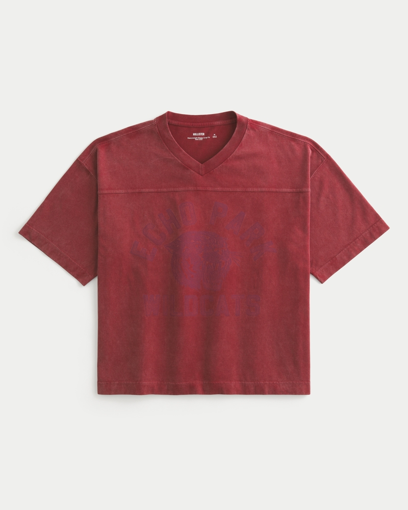 hochwertiges locker sitzendes kurzärmeliges fußballtrikot im preppy-stil mit muster