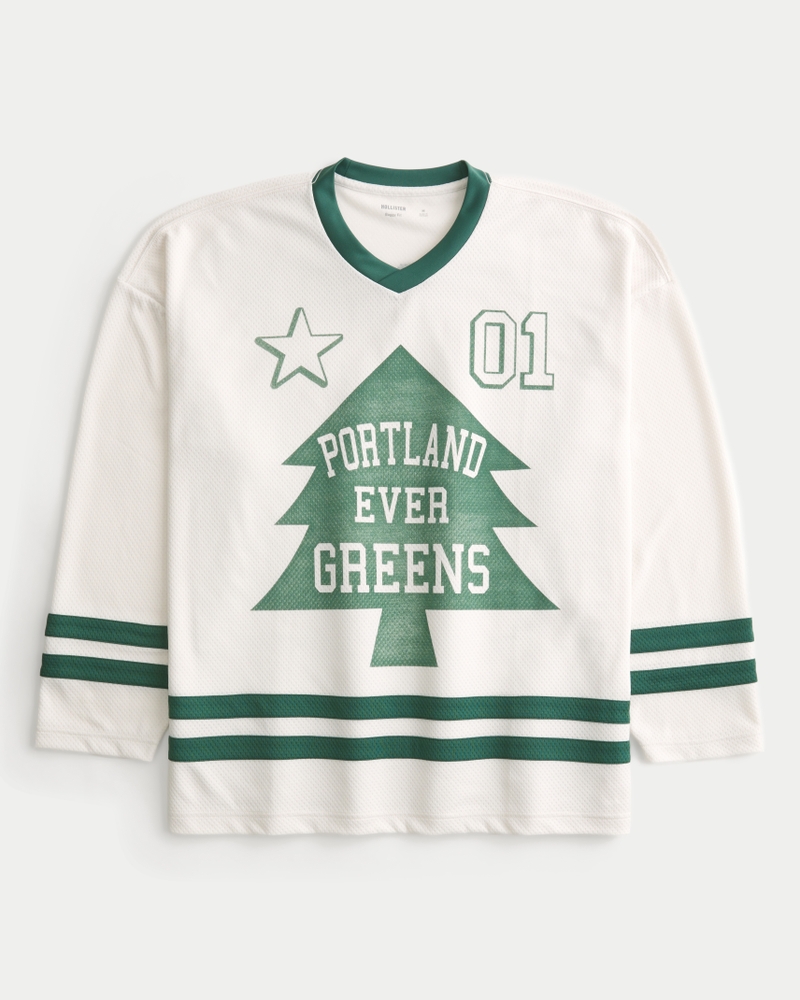 locker sitzendes eishockeytrikot im new-orleans-muster