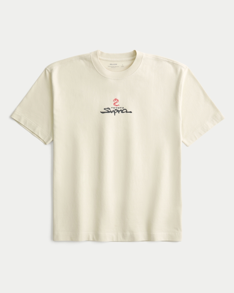 quadratisch geschnittenes schweres t-shirt im dodge challenger srt-tarnmuster