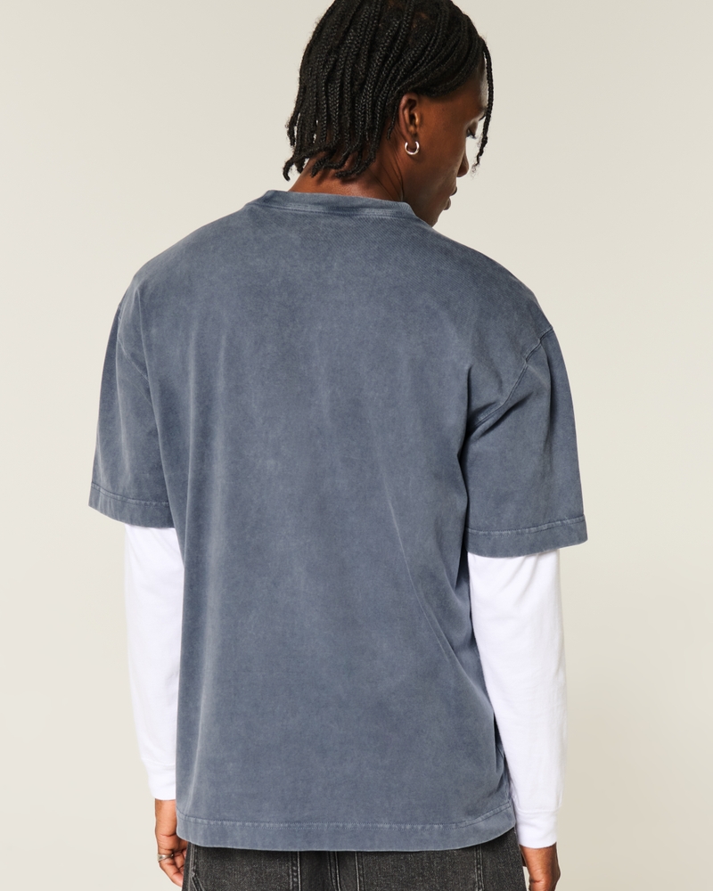 dodge charger hellcat grafik-t-shirt mit quadratischer passform schweres material