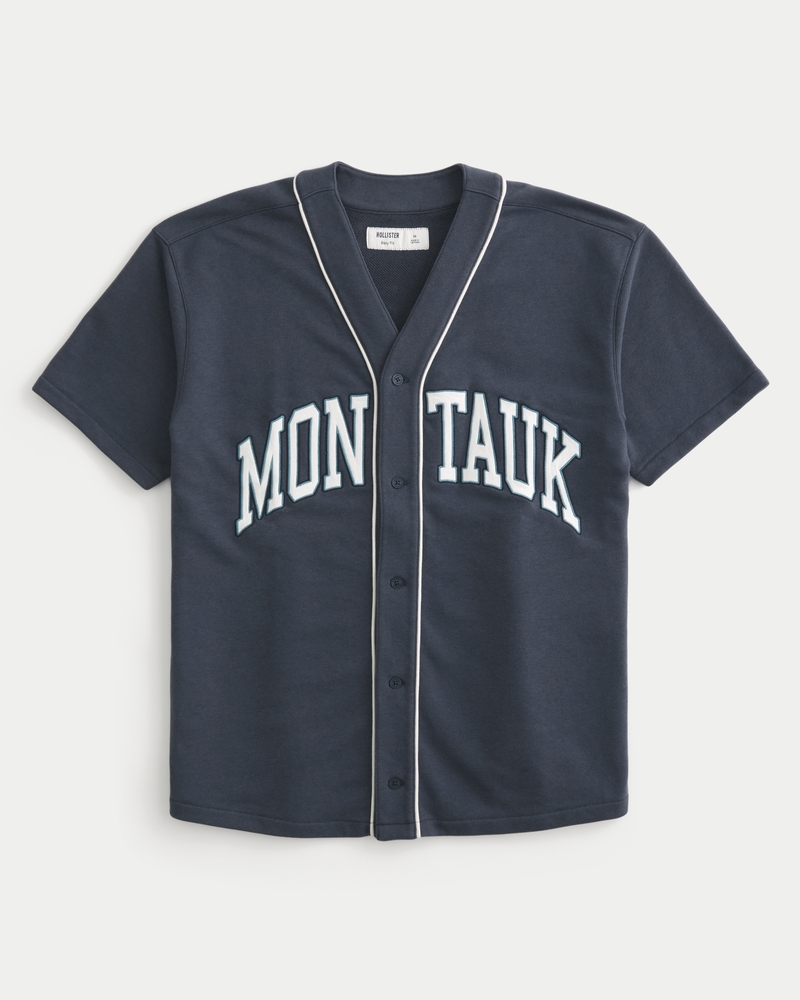 baseballtrikot mit kastenförmigem muster