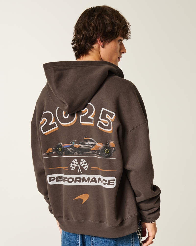 quadratischer kapuzenpullover mit reißverschluss und dem red bull racing logo in oracle bone script-schriftzug