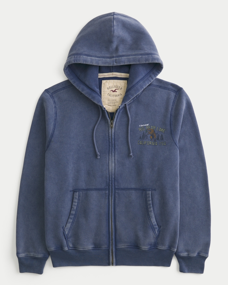 holiday vault limited edition zipper surf logo hoodie