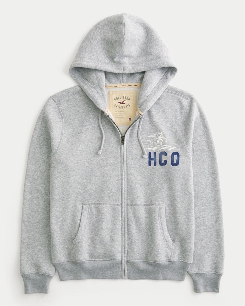 holiday vault limited edition big bear lake pattern zip-up hoodie