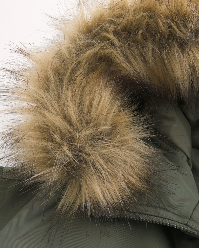 fliegerjacke mit reißverschluss und kunstpelzbesatz