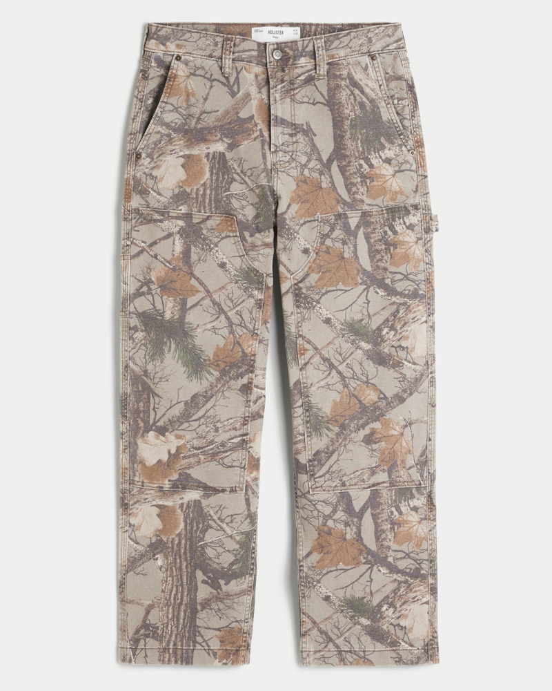 locker sitzende tarnhose für holzarbeiten