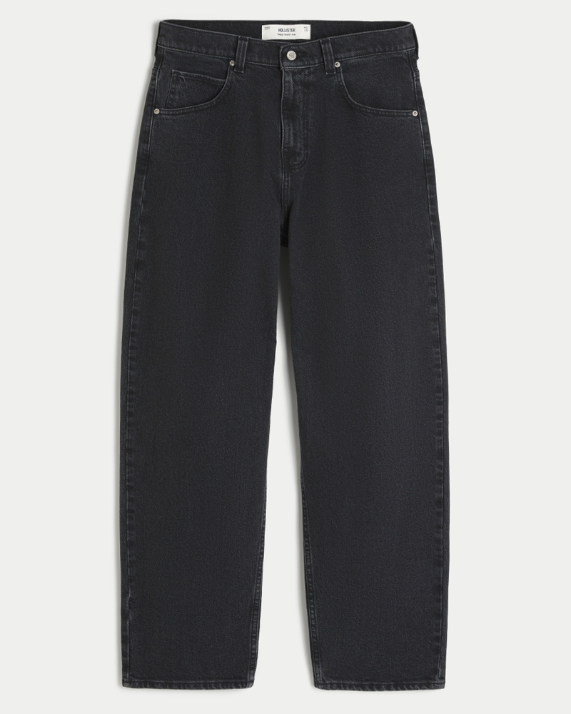 mittelblaue locker sitzende jeans mit hollywood-muster und eislauf-effekt