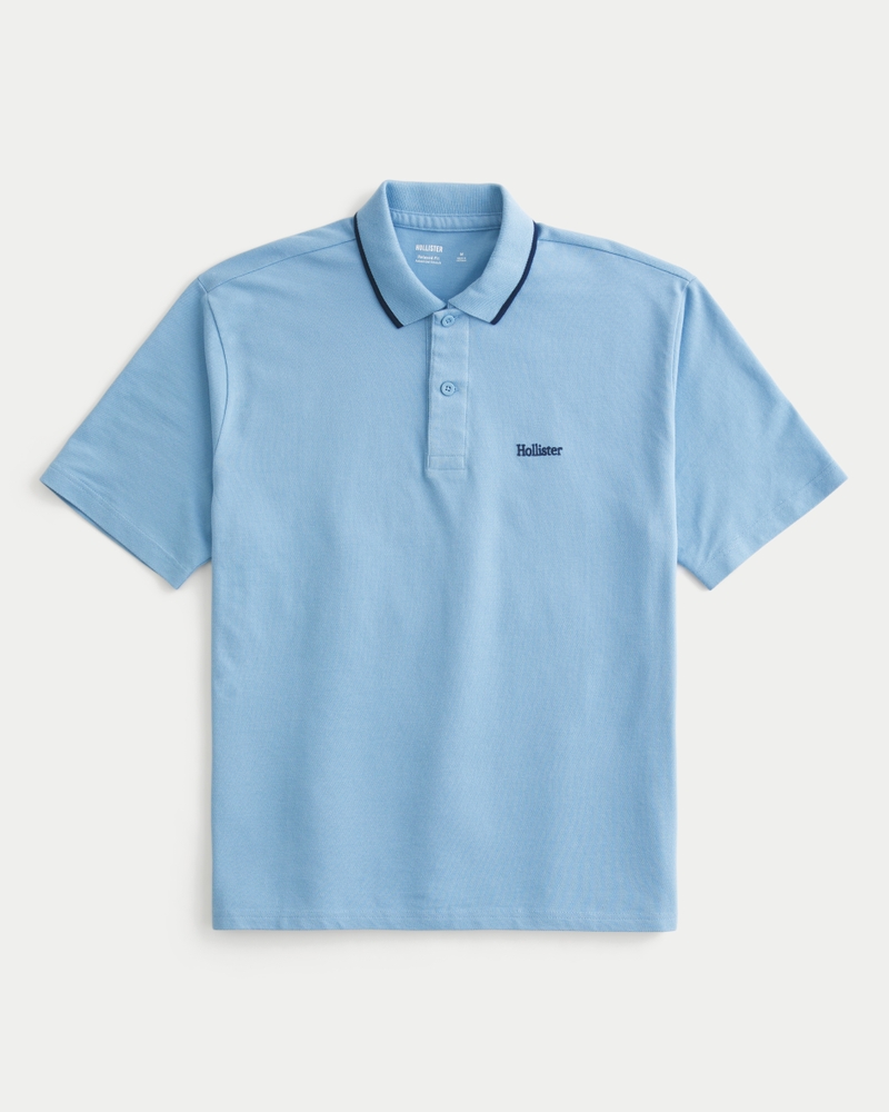 lässiges poloshirt mit logo