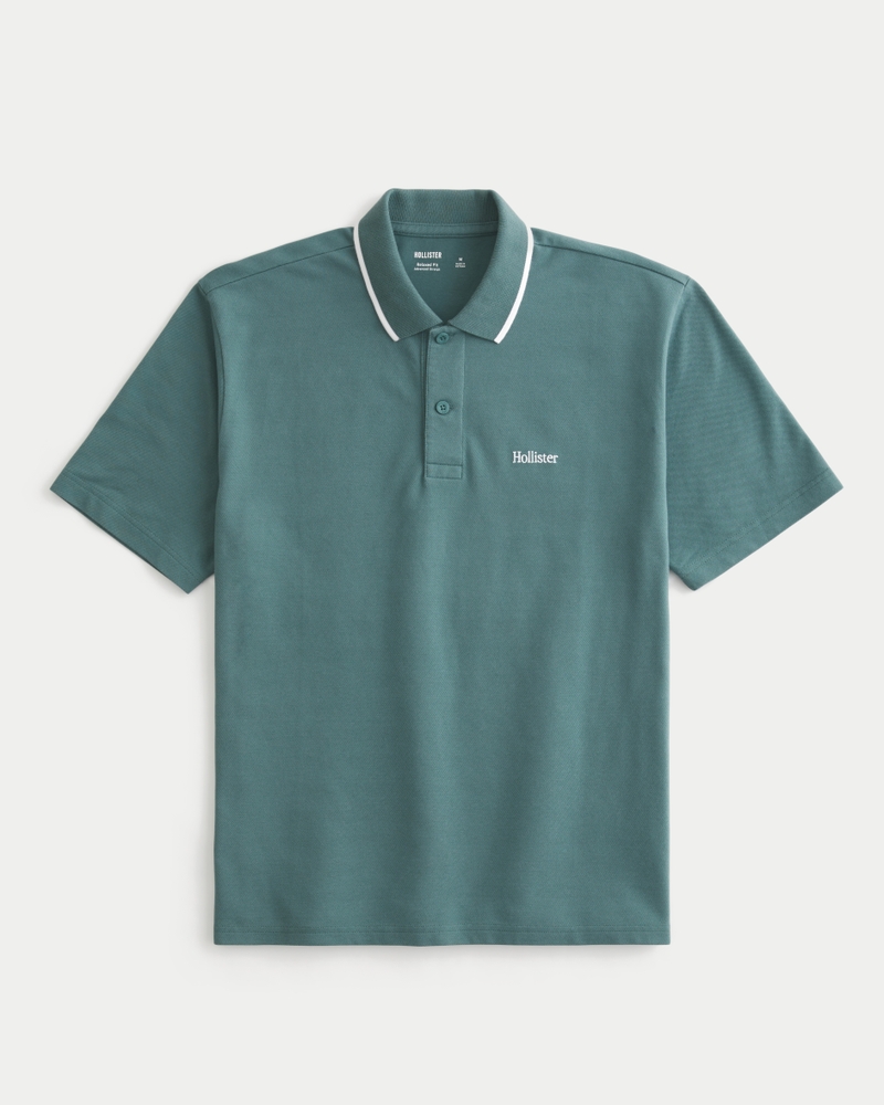 lässiges poloshirt mit logo