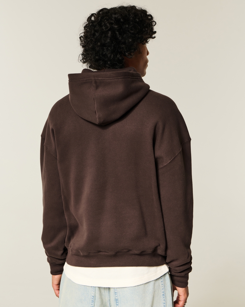 quadratisch geschnittener hoodie mit digitalmuster