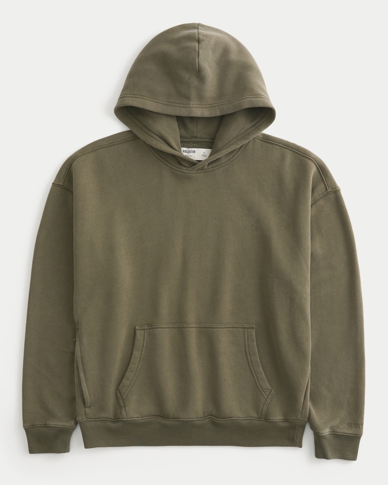 quadratisch geschnittener hoodie mit digitalmuster