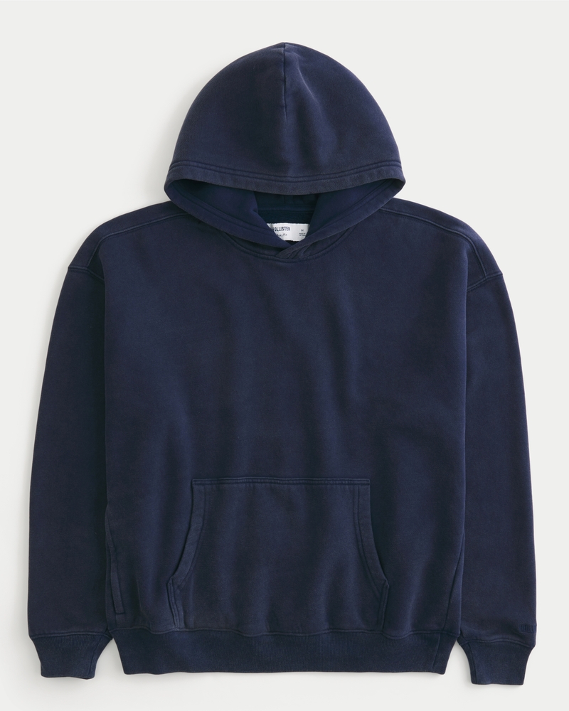 quadratisch geschnittener hoodie mit digitalmuster