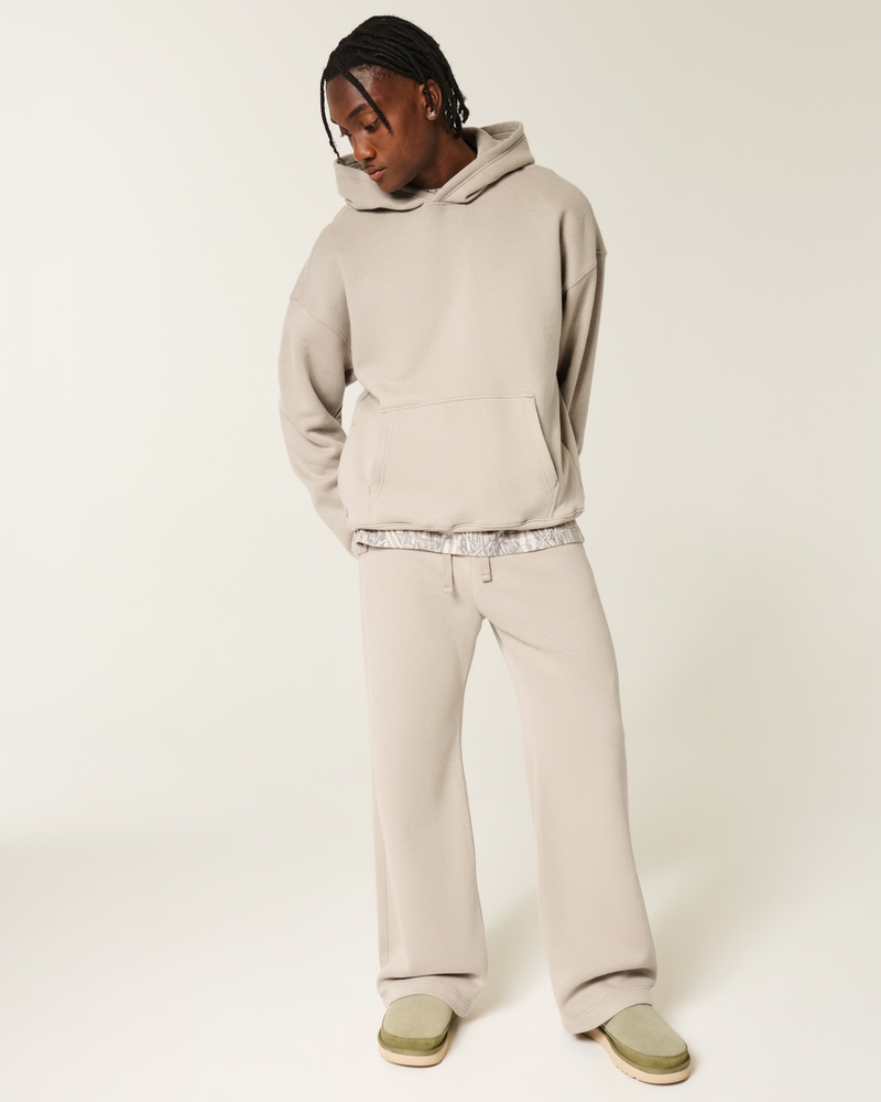 quadratisch geschnittener hoodie mit digitalmuster