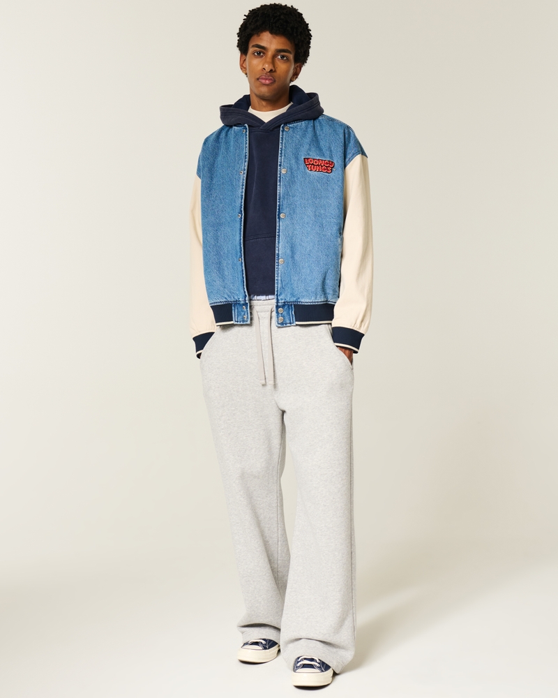 quadratisch geschnittener hoodie mit digitalmuster