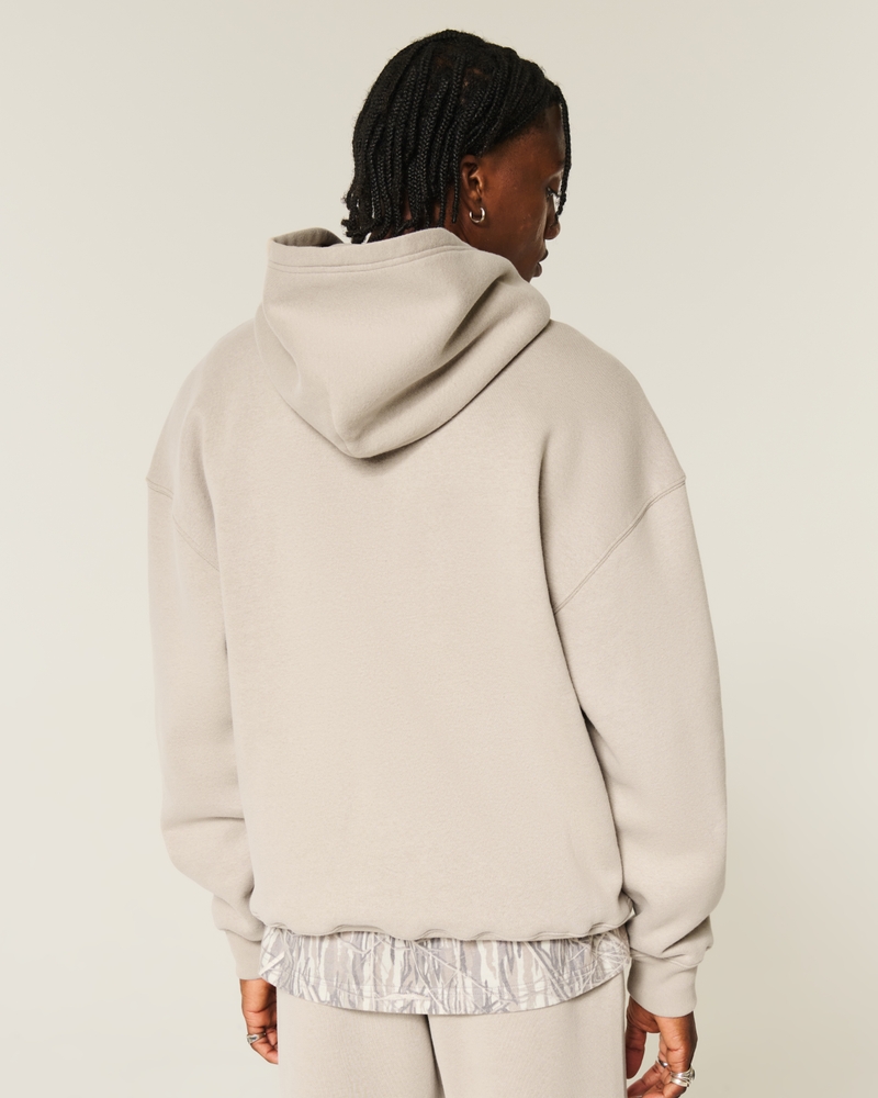 quadratisch geschnittener hoodie mit digitalmuster