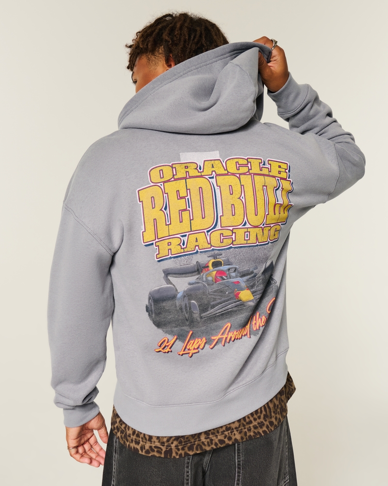 hoodie mit quadratischem mclaren-muster